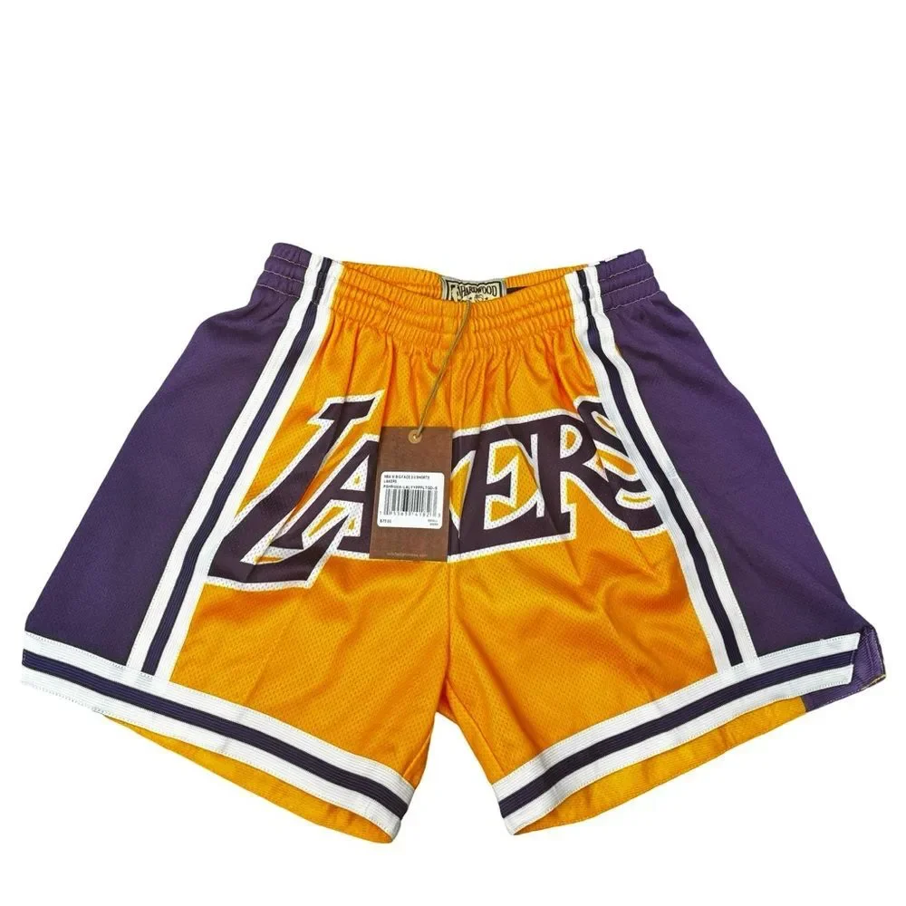 Mitchell & Ness Lakers Athletic Shorts Men's M Purple Gold BNWT NBA Mesh
